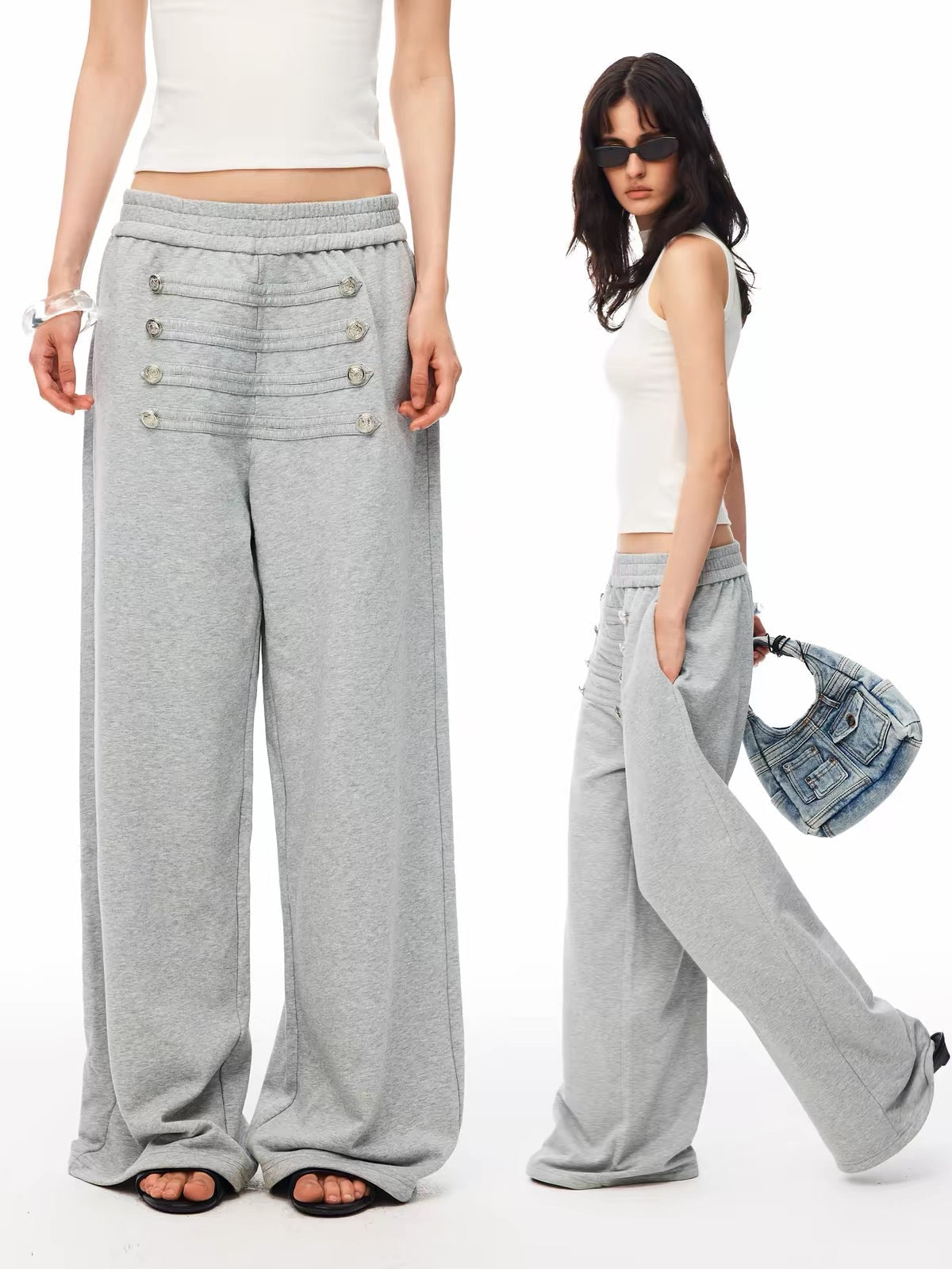 BAD UNNI Napoleon Vintage Wide Sweatpants