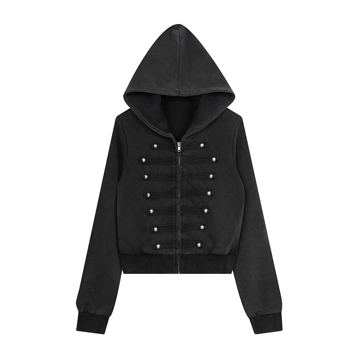 HABON Napoleon Vintage Washed Zip-Up Hoodie