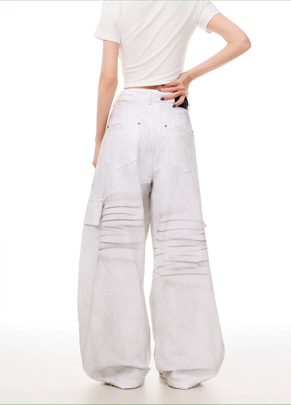 BAD UNNI Y2K- Star Patch Cargo Pants