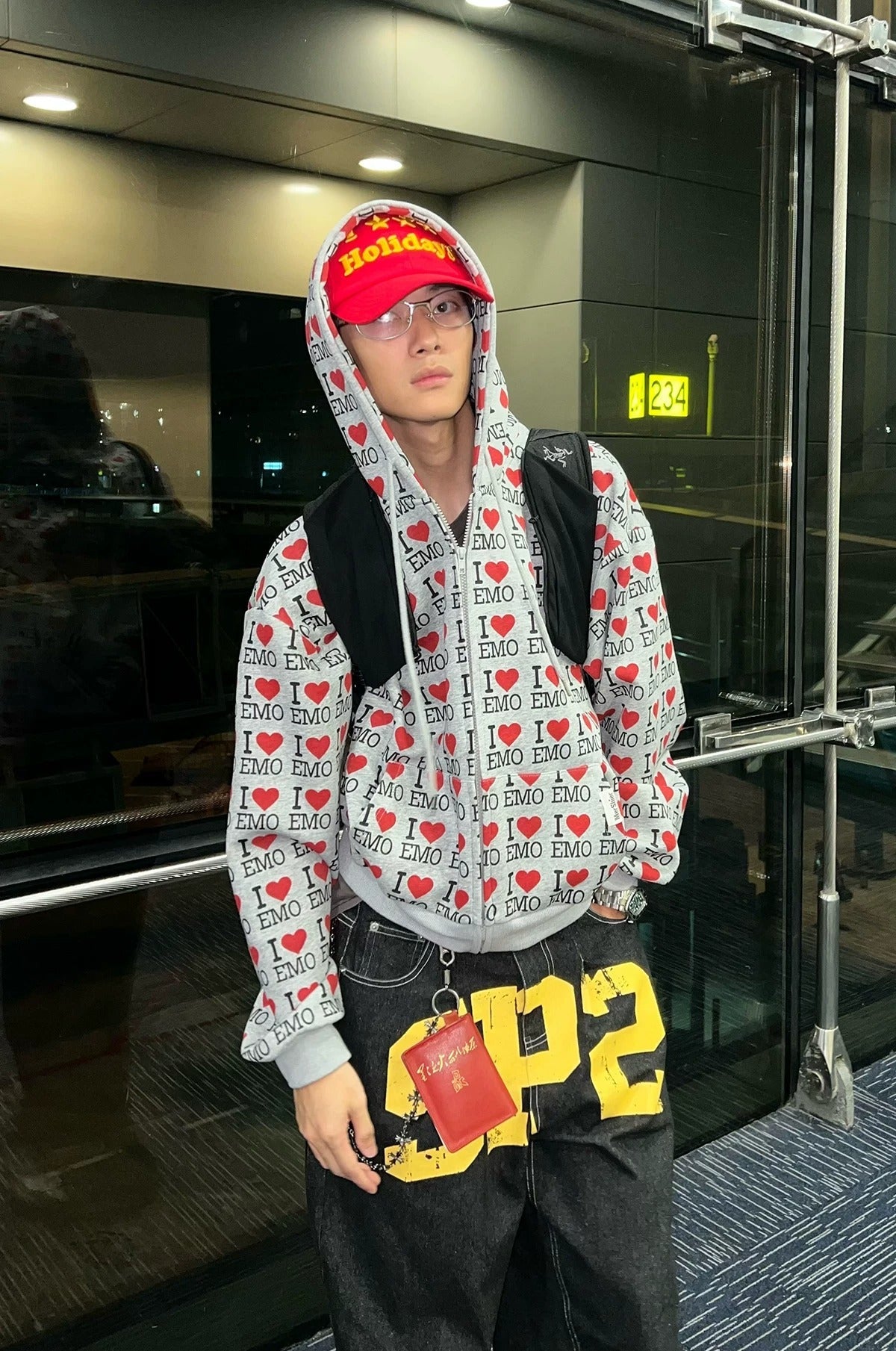 "I LOVE EMO" Zip-Up