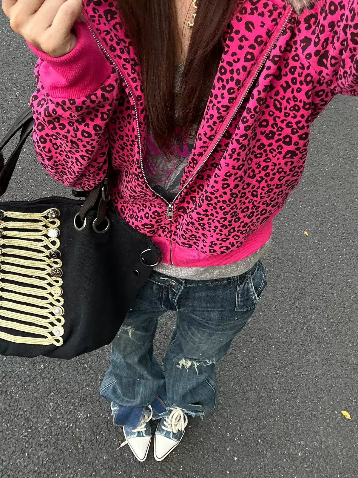 HABON Leopard Fur Hoodie